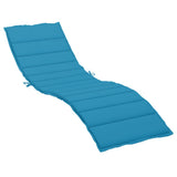 Vidaxl Lounger Cushion 200x70x3 cm oxford tissu bleu