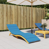 Vidaxl Lounger Cushion 200x70x3 cm oxford tissu bleu