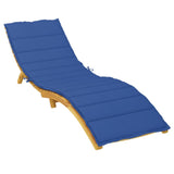 Vidaxl Lounger Cushion 200x70x3 cm Oxford tissu Royal Blue