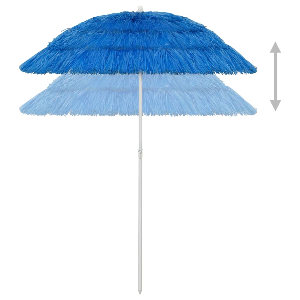 Vidaxl Strandparasol Hawaii 180 cm blu