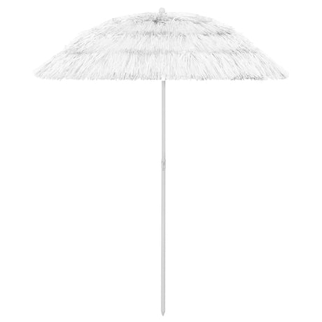 Vidaxl StrandParasol Hawaii 180 cm blanc