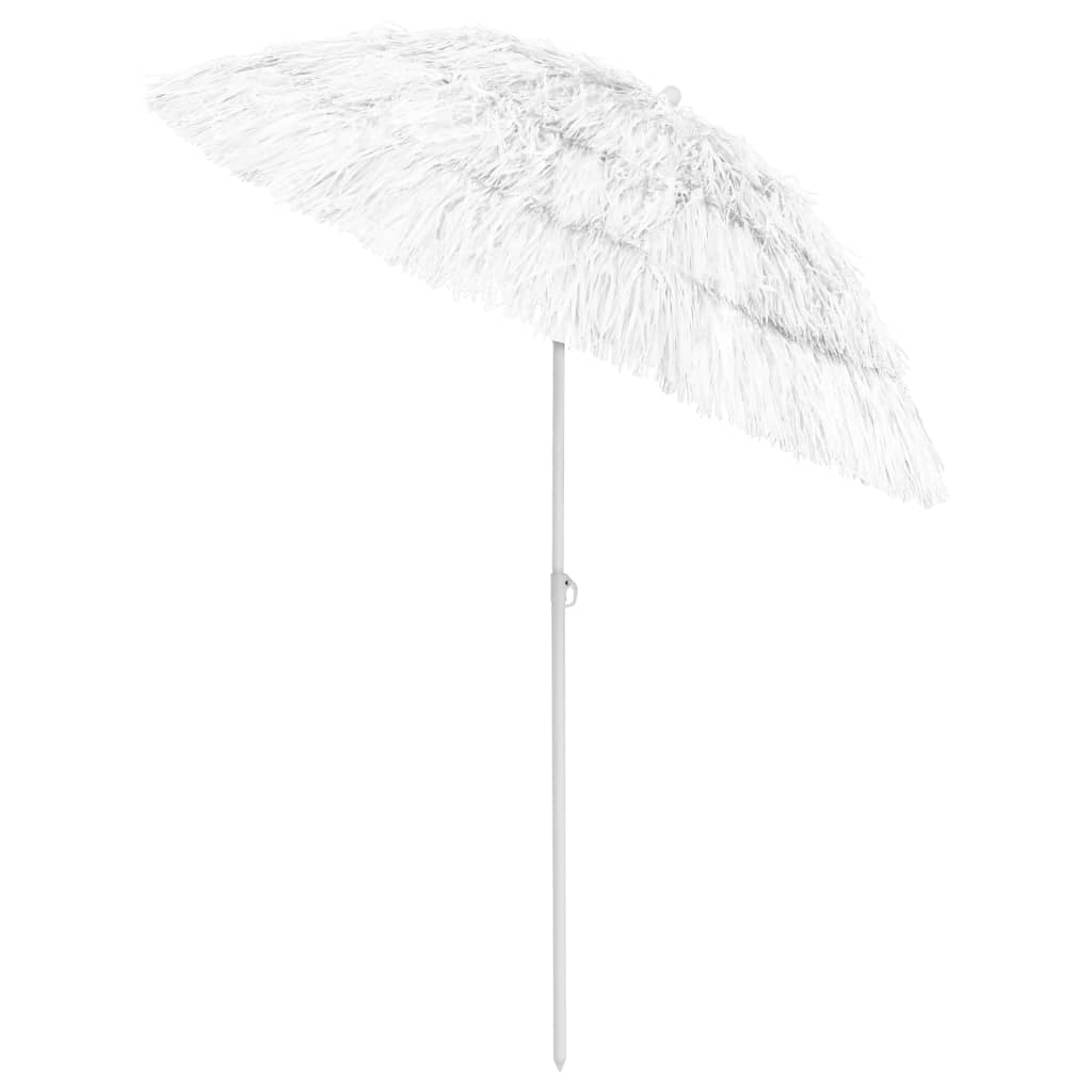 Vidaxl Strandparasol Hawaii 180 cm vit