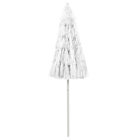 Vidaxl StrandParasol Hawaii 240 cm blanc