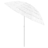 Vidaxl StrandParasol Hawaii 240 cm blanc