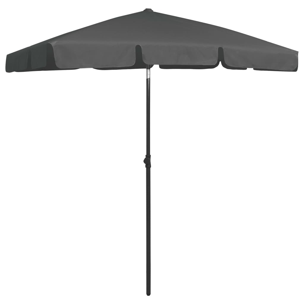 Vidaxl StrandParasol 180x120 cm anthracite -colored