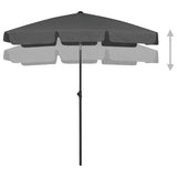 Vidaxl StrandParasol 180x120 cm anthracite -colored
