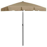 Vidaxl StrandParasol 180x120 cm taupe