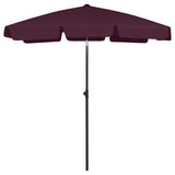 Vidaxl StrandParasol 180x120 cm Bordeaux Red