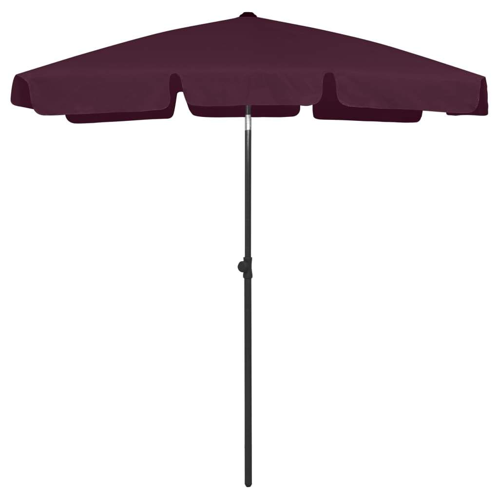 Vidaxl StrandParasol 180x120 cm Bordeaux Red