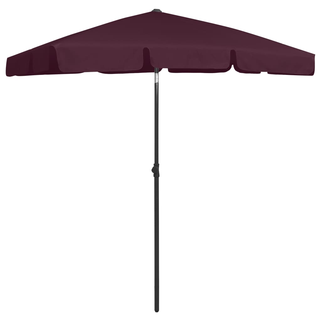 Vidaxl StrandParasol 180x120 cm Bordeaux Red