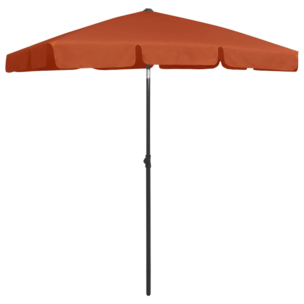 VidaXL Strandparasol 180x120 cm terracottakleurig