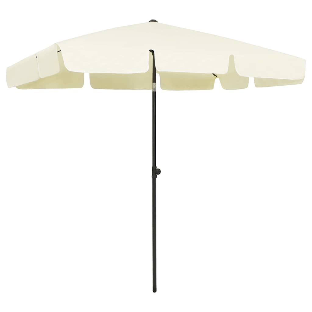 Vidaxl StrandParasol 200x125 cm Sandy Yellow