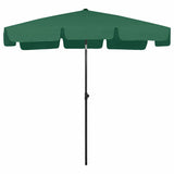 Vidaxl strandparasol 200x125 cm groen