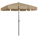 Vidaxl StrandParasol 200x125 cm taupe