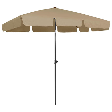 Vidaxl StrandParasol 200x125 cm taupe