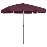 Vidaxl StrandParasol 200x125 cm Bordeaux rouge