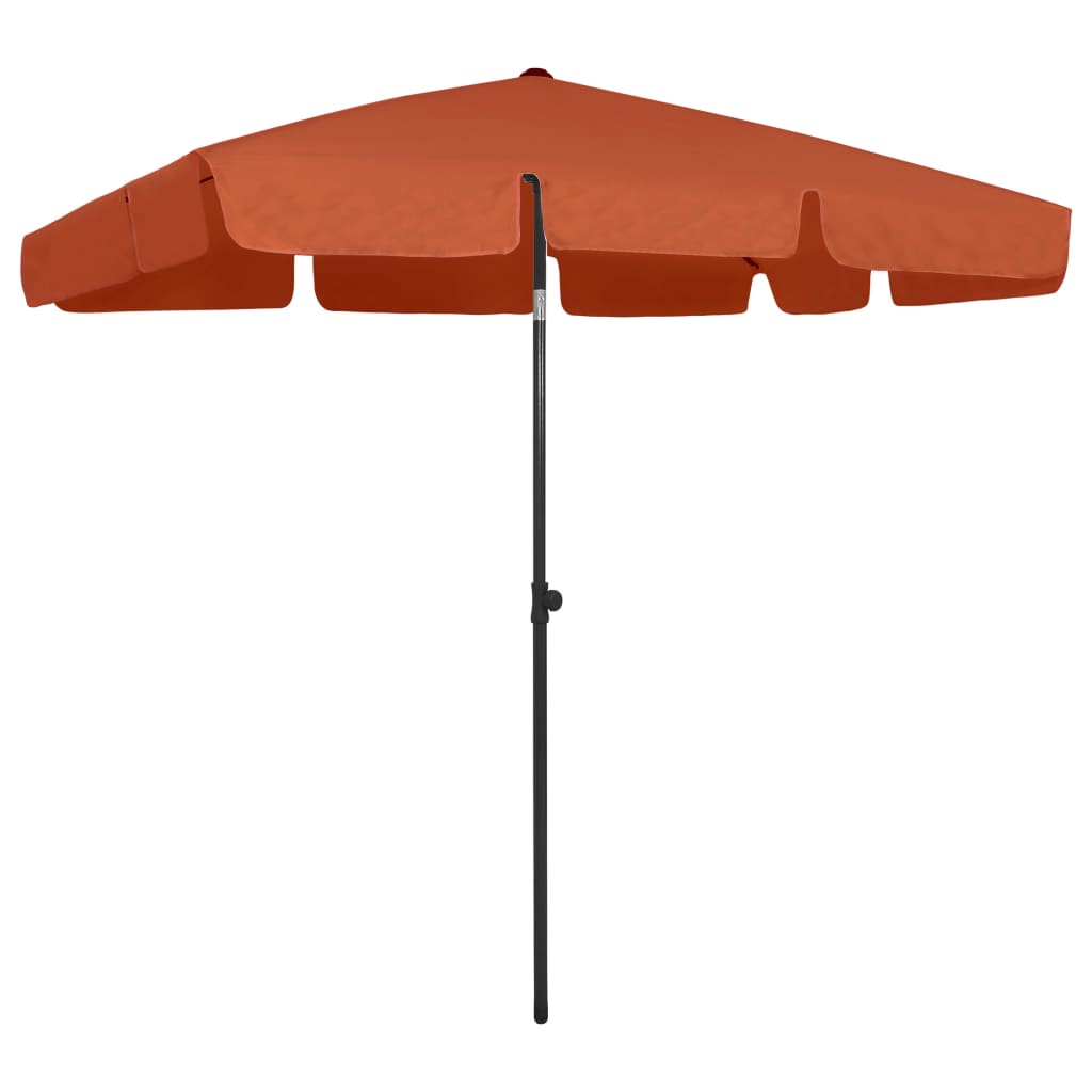 VidaXL Strandparasol 200x125 cm terracotta