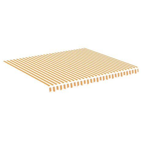 Tissu de remplacement de Vidaxl pour Luifel 4x3,5 m jaune et blanc