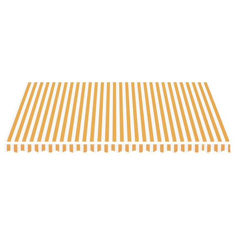Tissu de remplacement de Vidaxl pour Luifel 4,5x3,5 m jaune et blanc