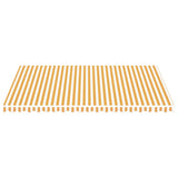 Vidaxx toile de remplacement pour auvent 5x3,5 m jaune et blanc