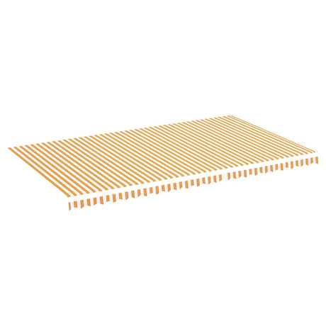 Tissu de remplacement de Vidaxl pour Luifel 6x3,5 m jaune et blanc