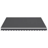 Tissu de remplacement de Vidaxl pour Luifel 4x3,5 M anthracite -colored
