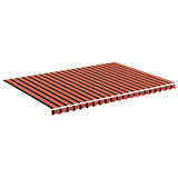 Vidaxx toile de remplacement pour auvent 5x3,5 m orange et marron