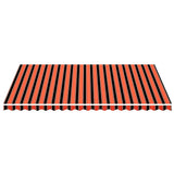 Vidaxx toile de remplacement pour auvent 5x3,5 m orange et marron