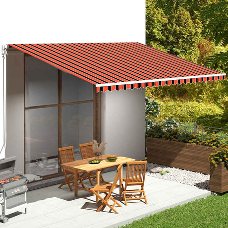 Vidaxx toile de remplacement pour auvent 5x3,5 m orange et marron