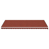 Vidaxx toile de remplacement pour auvent 6x3,5 m orange et marron
