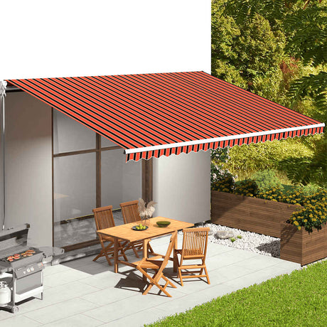 Vidaxx toile de remplacement pour auvent 6x3,5 m orange et marron