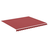 Tissu de remplacement de Vidaxl pour Luifel 4x3,5 M Bordeaux rouge