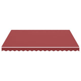 Tissu de remplacement de Vidaxl pour Luifel 4x3,5 M Bordeaux rouge