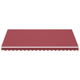 Tissu de remplacement Vidaxl pour Luifel 4,5x3 M Bordeaux rouge
