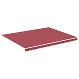 Tissu de remplacement Vidaxl pour Luifel 4,5x3,5 m Bordeaux rouge