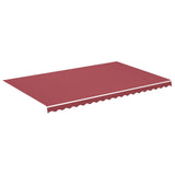 Tissu de remplacement de Vidaxl pour Luifel 5x3 M Bordeaux rouge