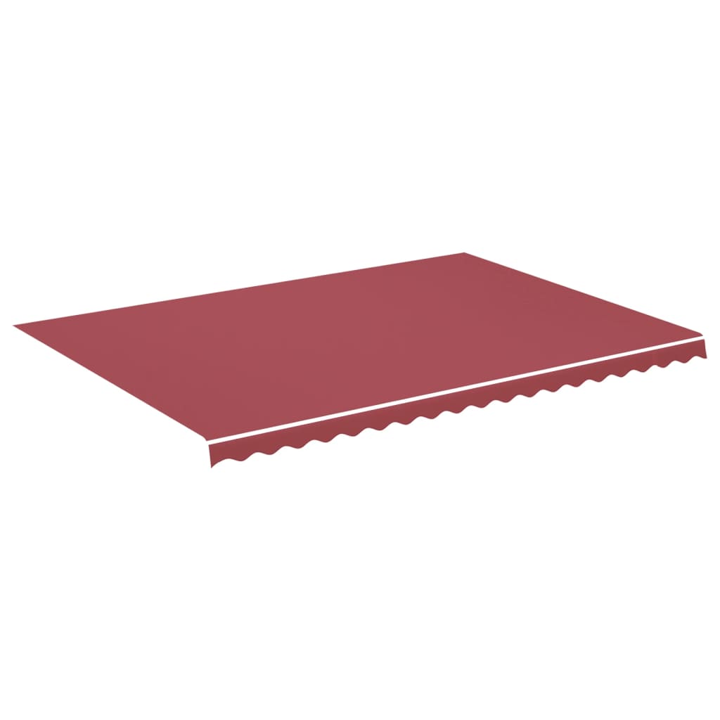 Tissu de remplacement de Vidaxl pour Luifel 5x3,5 M Bordeaux rouge