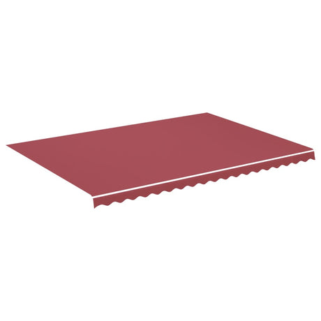 Tissu de remplacement de Vidaxl pour Luifel 5x3,5 M Bordeaux rouge