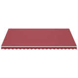 Tissu de remplacement de Vidaxl pour Luifel 5x3,5 M Bordeaux rouge