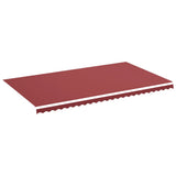 Tissu de remplacement de Vidaxl pour Luifel 6x3,5 M Bordeaux rouge