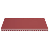 Tissu de remplacement de Vidaxl pour Luifel 6x3,5 M Bordeaux rouge