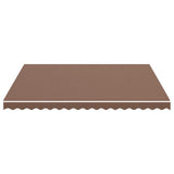 Tissu de remplacement de Vidaxl pour Luifel 4x3,5 m brun