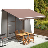 Tissu de remplacement de Vidaxl pour Luifel 4,5x3,5 m brun