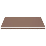 Tissu de remplacement de Vidaxl pour Luifel 5x3,5 m brun