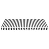 Tissu de remplacement de Vidaxl pour Luifel 4x3 M anthracite -colore et blanc
