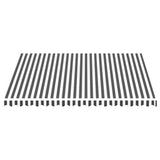 Tissu de remplacement de Vidaxl pour Luifel 4x3,5 M anthracite -colore et blanc