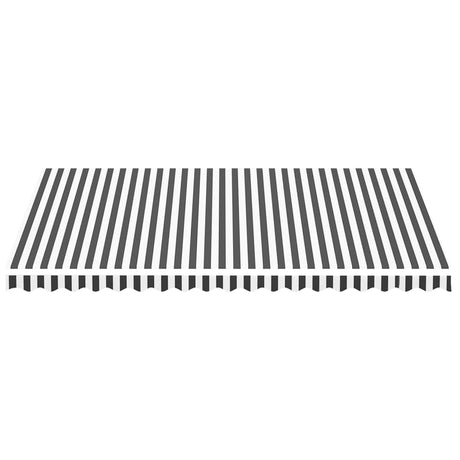 Tissu de remplacement de Vidaxl pour Luifel 4,5x3 M anthracite -colore et blanc