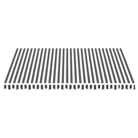 Tissu de remplacement de Vidaxl pour Luifel 4,5x3,5 M anthracite -colore et blanc