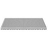 Tissu de remplacement de Vidaxl pour Luifel 5x3 M anthracite -colore et blanc