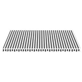 Tissu de remplacement de Vidaxl pour Luifel 5x3,5 M anthracite -colore et blanc